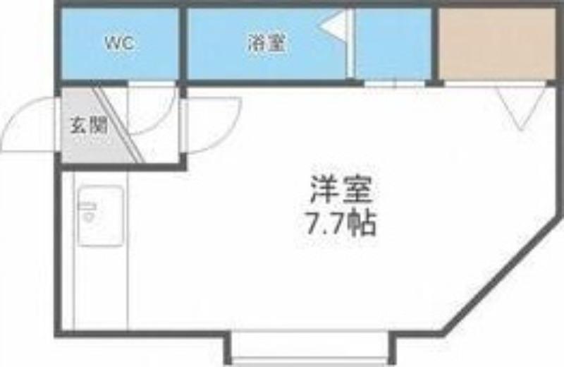 PALMHILL麻生・I(1K/2階)の間取り写真