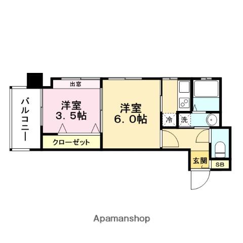 エステート・モア・平尾倶楽部(2K/8階)の間取り写真