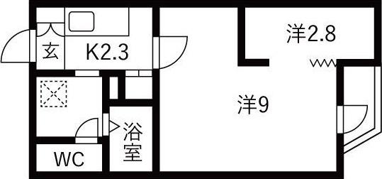 LIVES RESIDENCE 東桜 家賃ダウン他キャンペ(1LDK/3階)の間取り写真