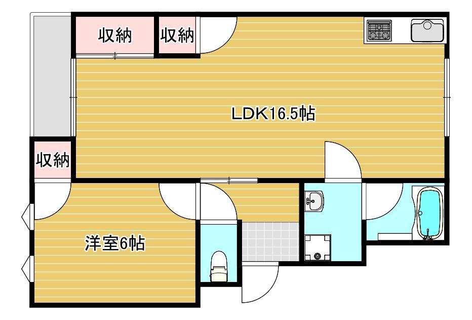 エミネンスヨシダ(1LDK/2階)の間取り写真