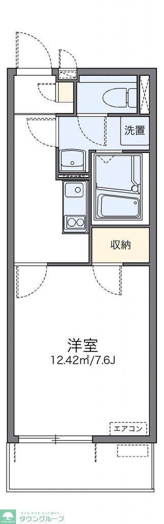 レオネクストコヅチVI(1K/1階)の間取り写真