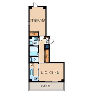 YCY YCY(1LDK/4階)の間取り写真