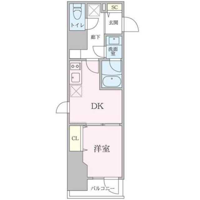 ワーフ駒込(1DK/1階)の間取り写真