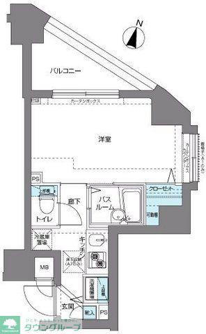 フェニックス練馬弐番館(1K/7階)の間取り写真