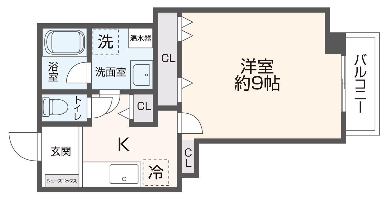 グラディオ友井(1K/7階)の間取り写真