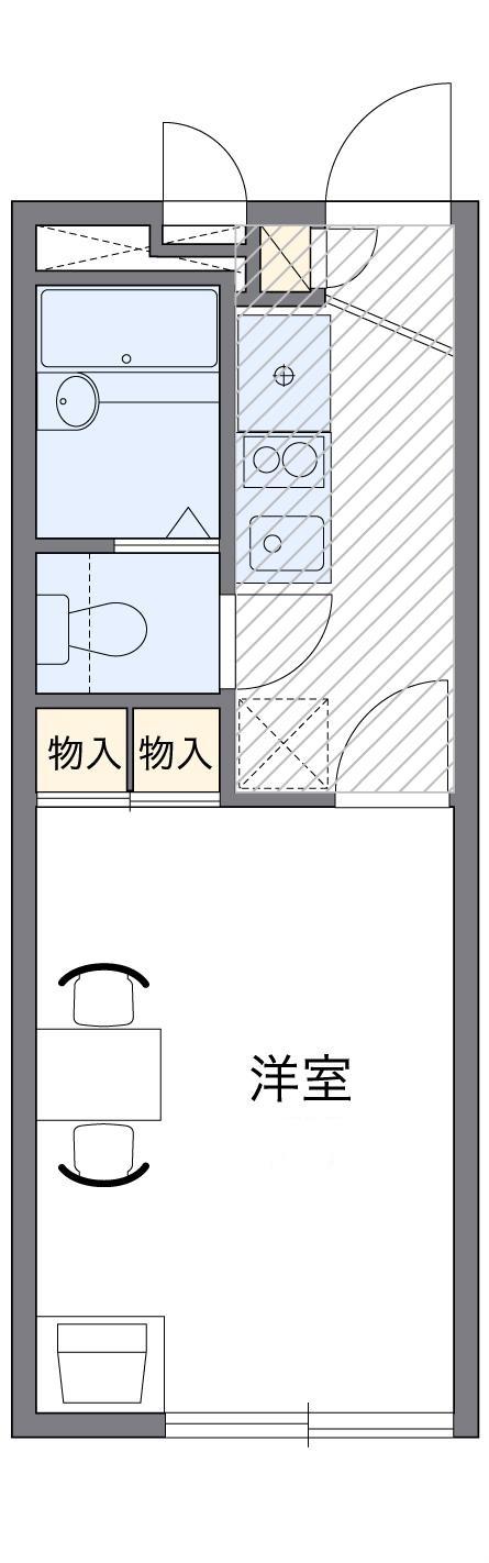 エクセラ(1K/1階)の間取り写真