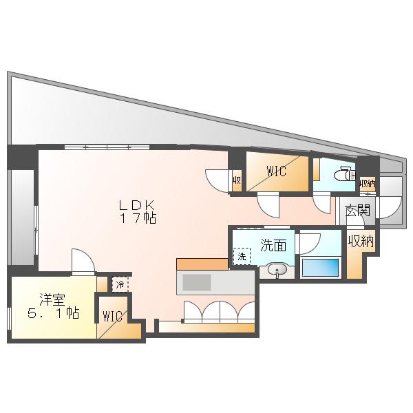 MOTHER2(1SLDK/2階)の間取り写真
