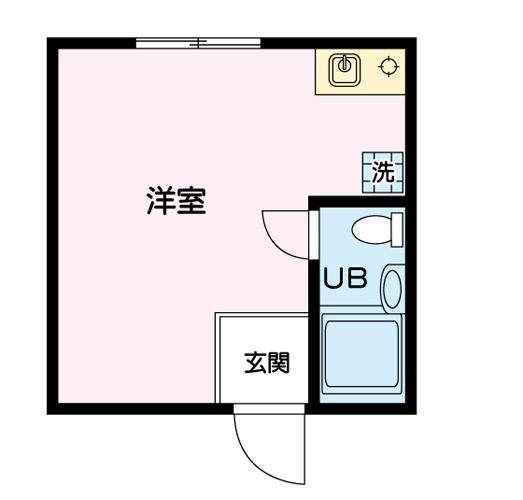 インペリアル中野(ワンルーム/1階)の間取り写真
