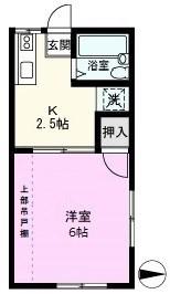 エステマルサI(1K/1階)の間取り写真