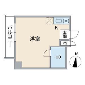 エクセルアビタシオン(ワンルーム/5階)の間取り写真