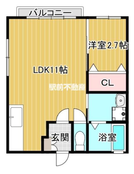 コートMATSU(1LDK/2階)の間取り写真