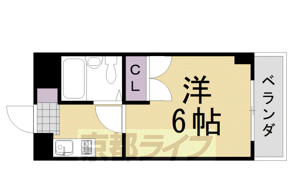 サンクレール(1K/3階)の間取り写真