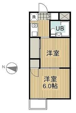 ホーユウパレス反町(2K/5階)の間取り写真
