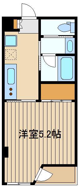 プレミアムバリュー大泉学園(1K/1階)の間取り写真