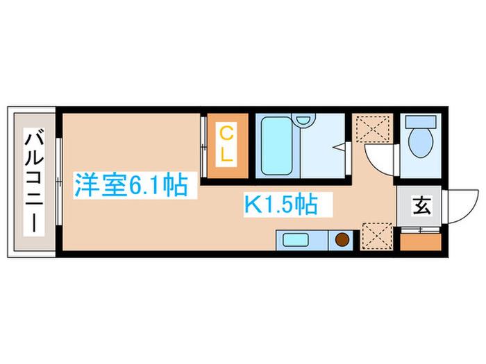スターハイム月寒(1K/3階)の間取り写真