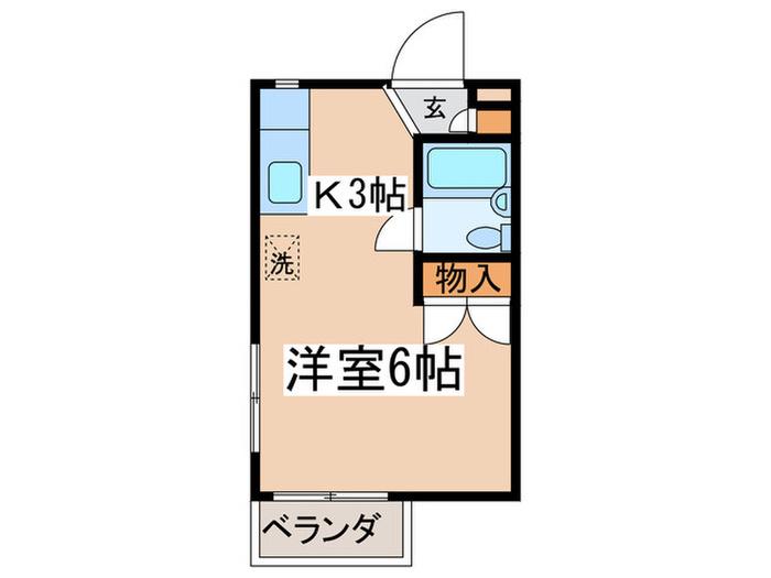 RAFFINE(1K/1階)の間取り写真
