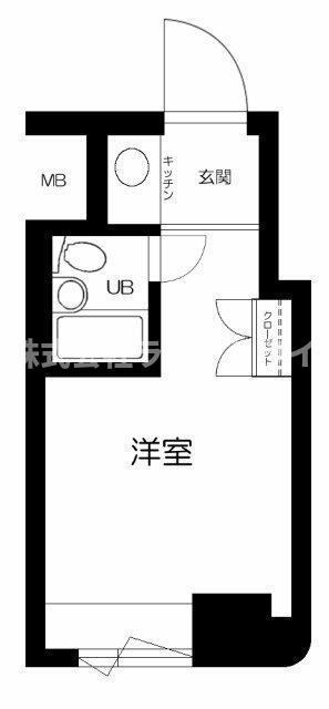 グランドハウスシャンティ(ワンルーム/4階)の間取り写真