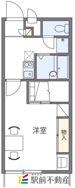 レオパレス開成(1K/1階)の間取り写真