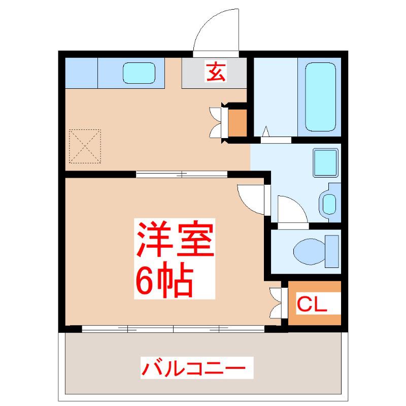 SEIMEI(1K/5階)の間取り写真