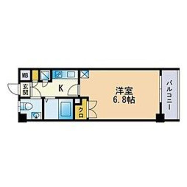 コンドミニアム高宮通弐番館(1K/2階)の間取り写真