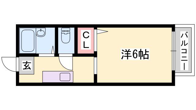 アーバン和(1K/2階)の間取り写真