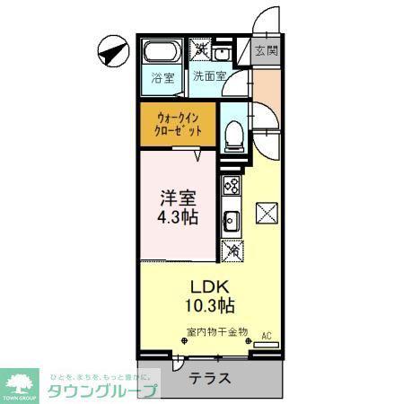 ROI DELOURS VI(2LDK/2階)の間取り写真