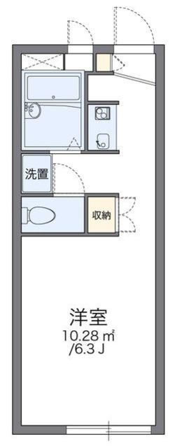 レオパレスデイブレイク(1K/1階)の間取り写真