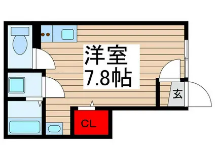 MQUARTO松戸新田(ワンルーム/1階)の間取り写真