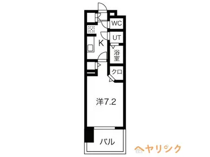 パルティール黒川アネックス(1K/7階)の間取り写真