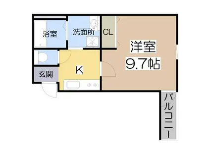 フジパレス阿倍野丸山通I番館(1K/1階)の間取り写真