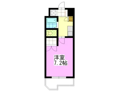 昭和ハイム東古松(1K/6階)の間取り写真