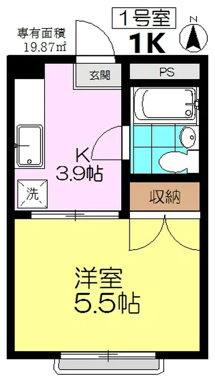 コーポルミネ 2階階 間取り