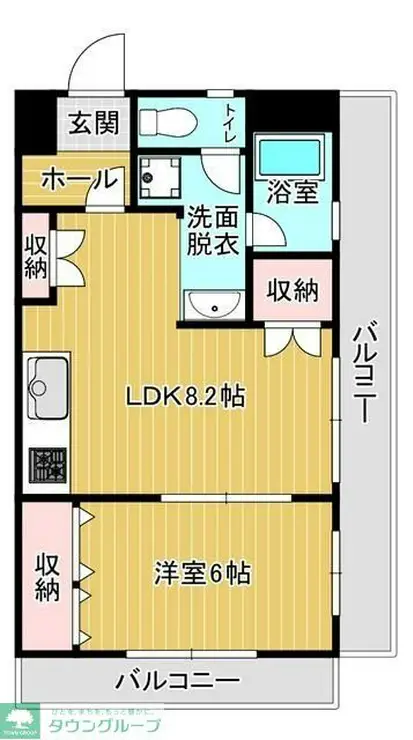 キャピタル新越谷 2階階 間取り