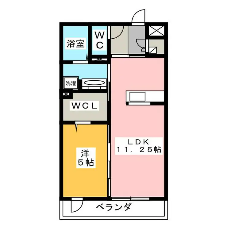 バラディー伏見 2階階 間取り