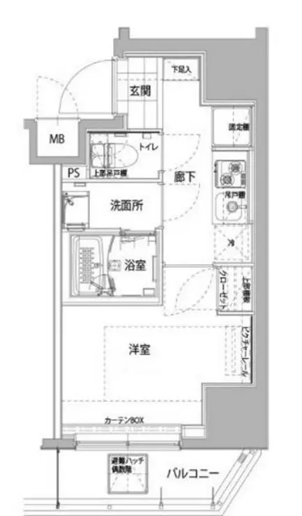 ハーモニーレジデンス横浜大通り公園 4階階 間取り