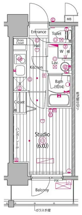 ガーラ・グランディ川崎榎町 10階階 間取り