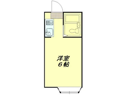 エクレール新河岸(ワンルーム/2階)の間取り写真