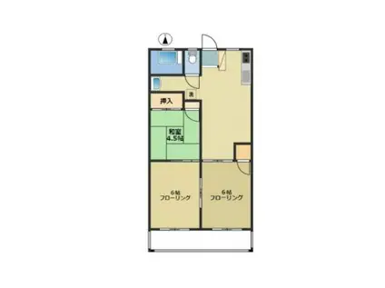 カルチャー武蔵野(3DK/3階)の間取り写真