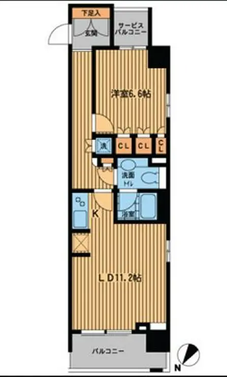 プライムアーバン日本橋横山町 11階階 間取り