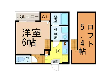 ハーモニーテラス野並(1K/1階)の間取り写真