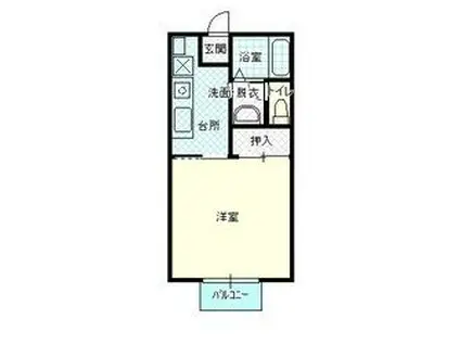 サングランデ21(1K/2階)の間取り写真