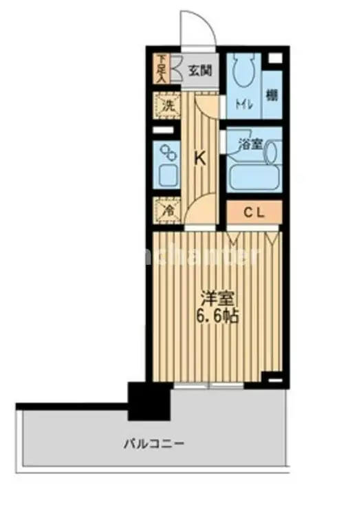 ドゥーエ横濱台町 6階階 間取り