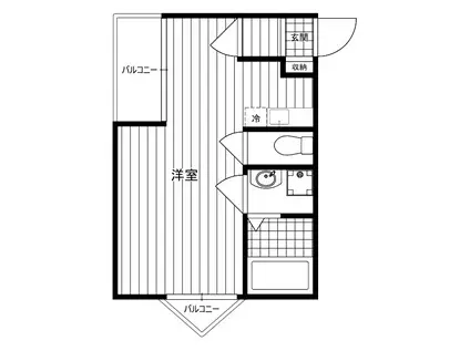 パークヒルズ美堀(ワンルーム/4階)の間取り写真