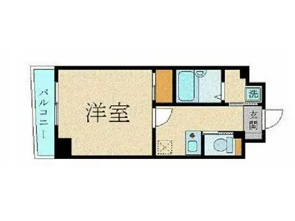 スカイコート本郷東大前壱番館(1K/3階)の間取り写真