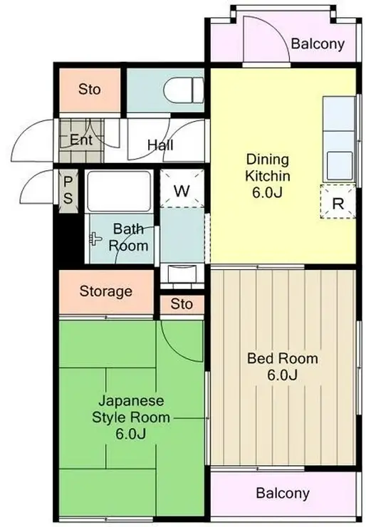 第2ハイツ小池 2階階 間取り