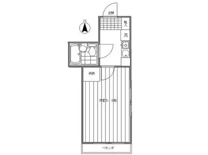 望月ビル(1K/3階)の間取り写真