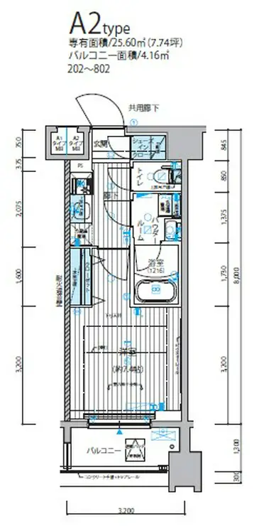 メインステージ錦糸町IX 5階階 間取り