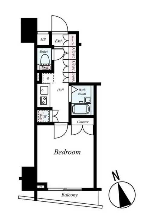 プレール・ドゥーク練馬NORTH CITY LA 6階階 間取り
