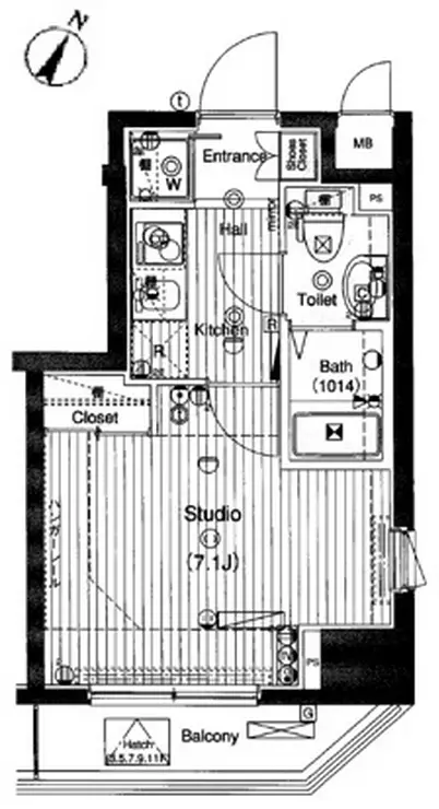 ガーラ・シティ渋谷幡ヶ谷 11階階 間取り