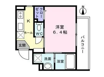 LUMIERA NAGAMACHI(1K/4階)の間取り写真